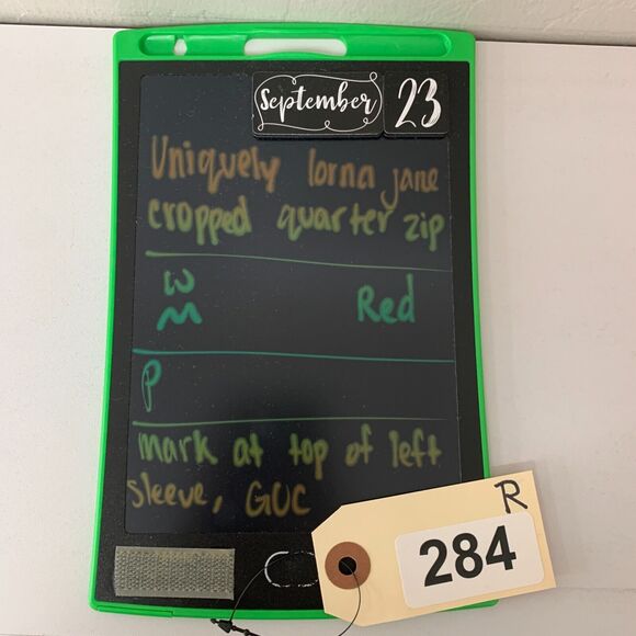 Lorna Jane Grandstand Sweater Womens M Red Colorblock Quarter Zip High Neck Crop - Picture 11 of 14